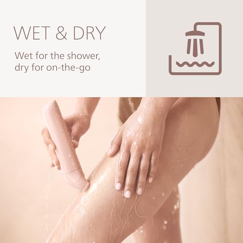 Image of Philips Lady Shaver Series 6000 - Cordless, Wet & Dry Electric Shaver, 3-Blade Shaving System, for Legs, Body & Bikini, 80 Mins. Runtime, Model BRL137 /00