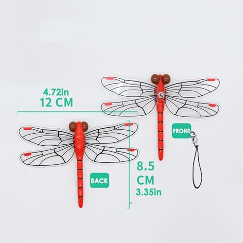 Estatueta de libélula, figura realista de libélula - Repelente natural de cervos e moscas de cavalo,