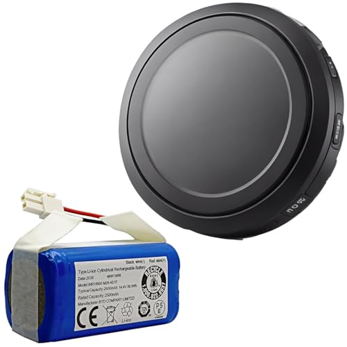 LUMINFLY Batería de iones de litio de alta capacidad para aspiradoras robot Ilife A4, A4S, V7, A6, V7S Plus, 14,8 V, 2600 mAh, múltiples protecciones de seguridad, fácil instalación, larga vida útil