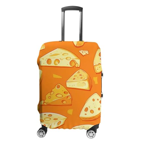 Cut Cheese Slices Luggage Covers Washable Travel Suitcase Cover Elastic Baggage Protector
