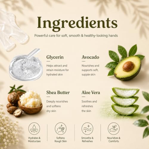 Image of Velvet Touch Hand Mask Gloves 55cm | Treatment for Dry Hands with Shea Butter, Aloe Vera, Avocado, Glycerin | Care Mitts for Whitening, Brightening, Moisture, Repair | Treatment for Dry Hands with Shea Butter, Aloe Vera, Avocado,Glycerin | Nourishes Nails & Cuticles | At-Home Manicure