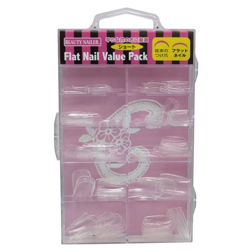 B. N. Flat nail Value Pack Short clear 100P BBS-1N