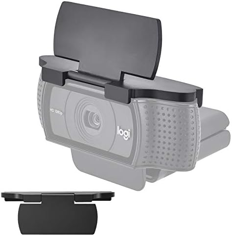 imluckies Webcam Privacy Cover for Logitech C920 /C920 Pro /C920x /C922x /C920S /C930C /C930e, Webcam Privacy Shutter Protects Lens Cap Hood Cover, Camera Cover to Protect Privacy and Lens, Black