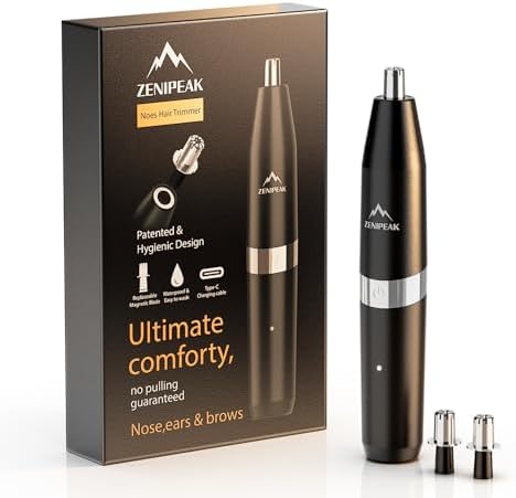 Nose Hair Trimmer for Men & Women, USB-C Rechargeable Ear Nasal C...