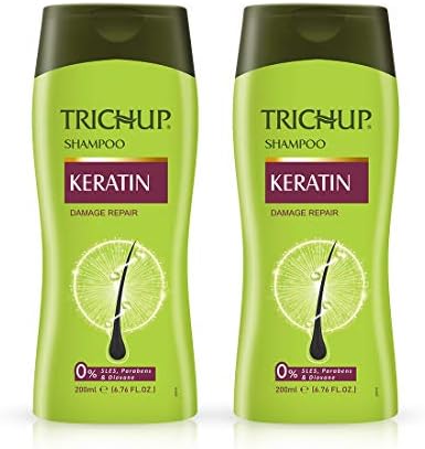 Trichup Keratin Shampoo for Damage Hair Repair | 200 ml | Pack of 2