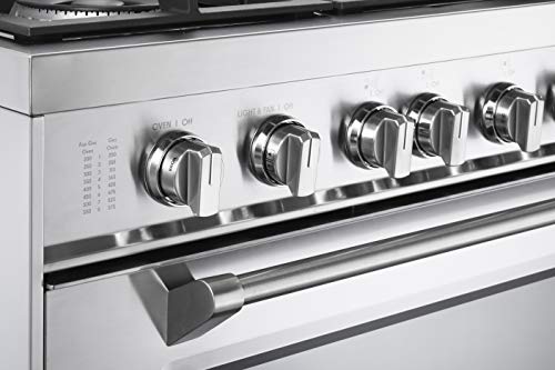 Verona VDFSGG365SS Prestige Series Vpfsgg365Ss 36 Inch All Gas Range Oven Freestanding 5 Sealed Burners Stainless Steel Storage Drawer Turbo Convection thumb #2