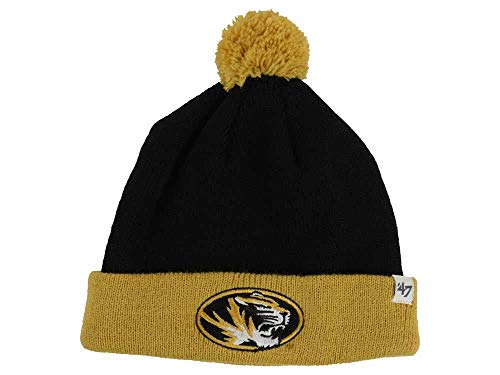 '47 Missouri Tigers Infant/Toddler Bam Bam Beanie Hat Pom And Glove Gift Combo - Ncaa Baby Knit Cap/Mittens #TOP1