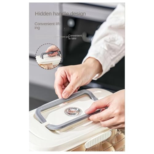 Almacenamiento de huevos transparente con tapa de rodamiento 6