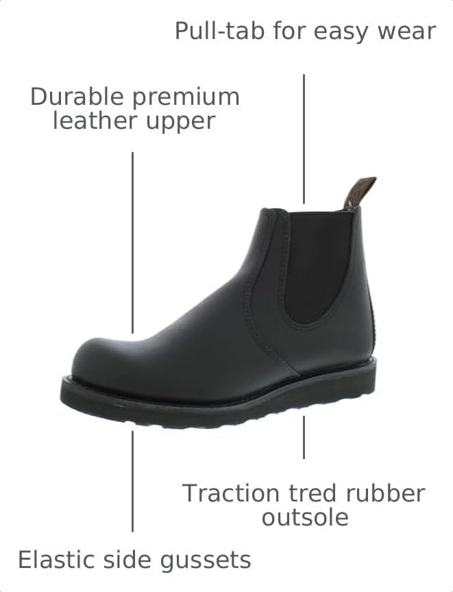 Image of Red Wing Shoes Heritage Classic Chelsea Men's Boot, Full Grain Leather
