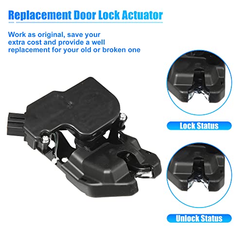 Image of X AUTOHAUX Car Rear Tailgate Latch Actuator Rear Trunk Door Lock Latch 74851-SDC-Y01 for Honda Accord 2003-2007