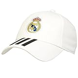 adidas Real Madrid 3 Stripes Cap (White) (OSFM)