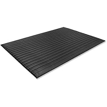 حقيقية جو الهواء خطوة مكافحة التعب الأسود حصيرة، 36 "L &times; 24" W