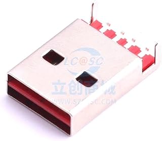 5 Pcs USB2.0 Double-Sided Plug Male USB Connector SMD Type-A UG-08WS-W-01