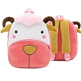 Mochila Infantil animada bichinhos de pelúcia Pequena Bolsa de Passeio para Criança (Ovelha)