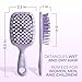 FHI Heat UNbrush Mini Detangler Brush for Pain-Free Brushing on All Wet or Dry Hair Types — Durable Duoflex Anti-Static Bristles, Lightweight Handle, Vented Mini Hair Brush, Lilac Light Purple