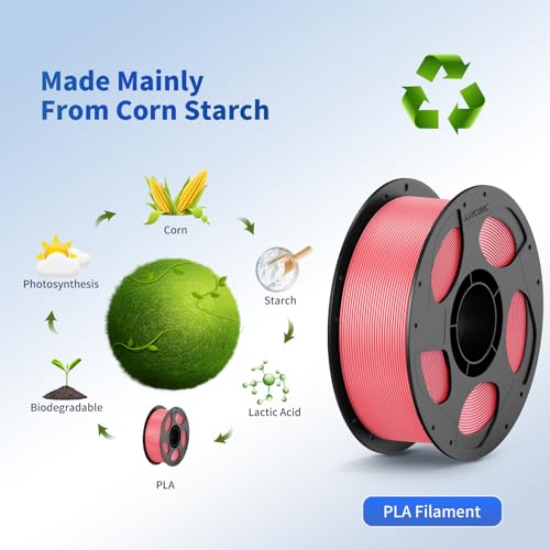 Image of ANYCUBIC PLA Filament 1.75mm Bundle, 3D Printer Filament 1.75mm Dimensional, Black, White, Clear, Red, Blue, Pink, Tropical Turquoise, Peach Pink, Interstellar Violet, Spring Leaf, 10KG in Total