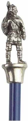 Viking Figure Pencil Topper - Pewter - Red OR Blue