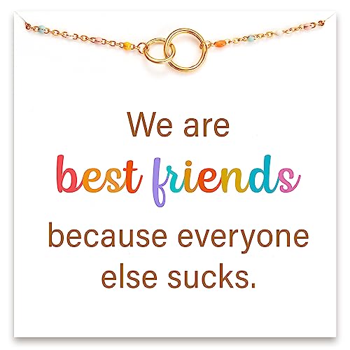 STORYJEWELLERY Friend Bracelet, Friendship Gifts for Women, Friend Birthday Gifts for Women, Bff Gift, Friendship Bracelets, Sterling Silver Interlocking Bracelet