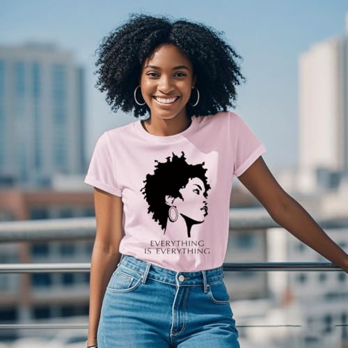 Image of Black History Shirts Black Graphic tees for Men and Women, Magic Fashion Afro American Natural Hair Vintage Melanin T-Shirts