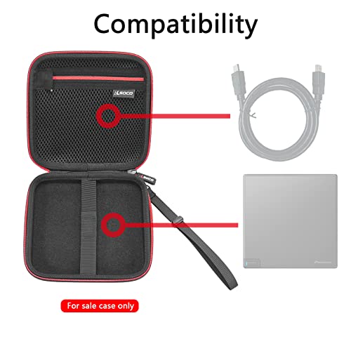 RLSOCO Hard Case for Pioneer BDR-XD07B /BDR-XD07S/ BDR-XD07UHD/BDR XS07S Blu-ray Burner External Drive & Pioneer BDR-XD08UMB-S/ XD08B/BDR-XD08S/BDR-XD08G External Blu-ray Drive (Case Only) - Image 3
