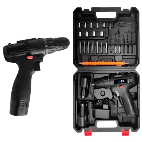 Parafusadeira Profissional 12V, Motor de Alto Desempenho, Compacta e Ergonômica, com Acessórios