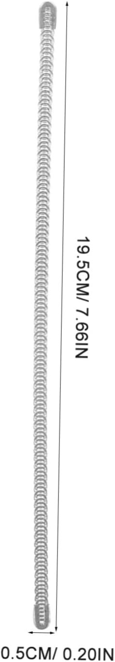 Corset Boning Casing for Sewing, Spiral Steel Support, 100pcs