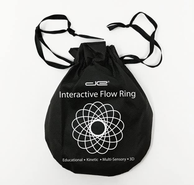 Teacher's Choice Kinetic Educational Spring Flow Ring - Multi Sensory Interactive 3D Shaped Flow Ring, Gold