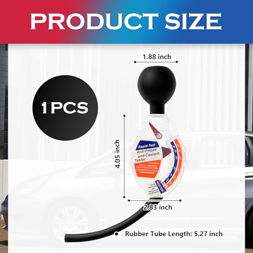 Image of Salior New Antifreeze Tester Automotive,F /C Dual Scale Coolant Tester Automotive Easily Detects Boiling & Freezing Points,Dial Type Anti Freeze Testers Automotives Tools