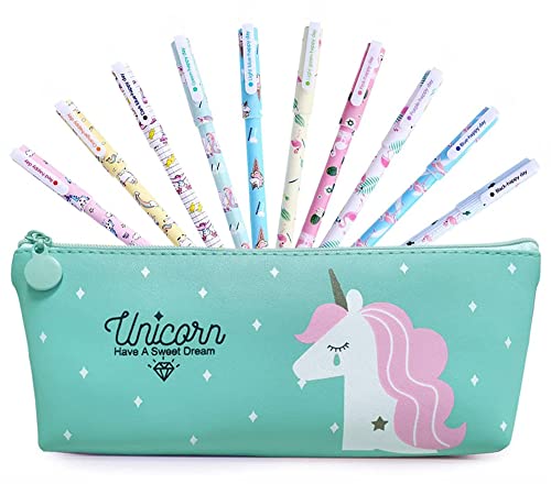 VHIMASA Trousse à crayons en gel pour enfants pour cadeaux de papeterie, bureau, fournitures de papeterie scolaire Cover