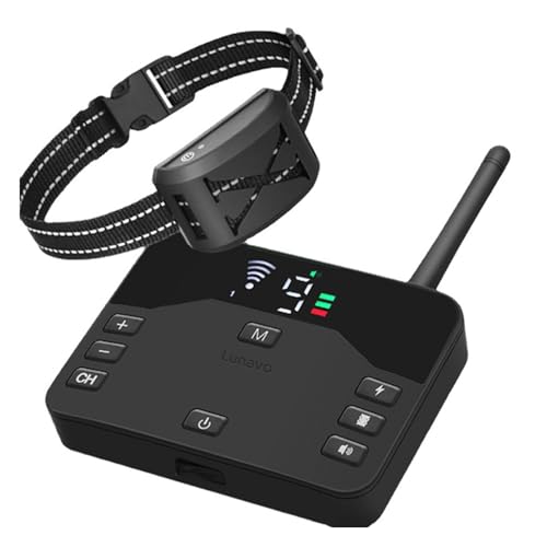Clôture électrique pour Chien - 2 en 1 - Clôture virtuelle sans Fil - Facile à Utiliser - Anti-aboiement et Dressage