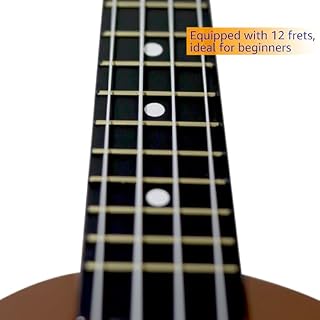Trademark Innovations Ukulele for Beginners, 21 Inch, Brown - Les Beatles, Paul McCartney, John Lennon, RIngo Starr, George Harrison Trademark Innovations Ukulele for Beginners, 21 Inch, Brown – Image 6