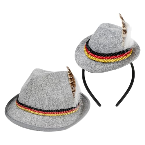 Ancsttu Bandeau Chapeau Oktoberfest | Accessoire De Tête Pour Festival De Bière - Décoration Felt pour Femmes Fêtes Halloween et Événements Thématiques