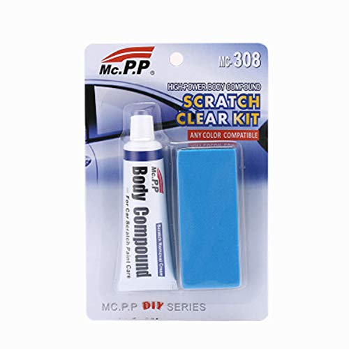 Kit de reparación de rayones para carro con cera y pasta pulidora miniatura 2