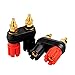 Conwork 2-Pack Dual 4mm Banana Plug Jack Socket Binding Post for Speaker Amplifier Terminal