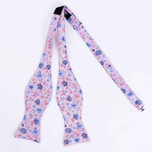 Image of Alizeal Mens 2pcs Floral Pattern Bow Tie Set
