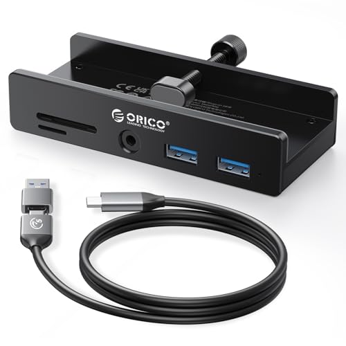 Amazon | ORICO USB-Cハブ クランプ式 5ポート（TF/SDカード