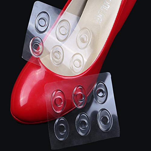 KKmoon 6 unidades/conjunto de almofada de milho macio para calo almofadas de calo sapatos transparen