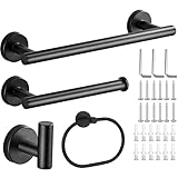 VIOPY 4 Piezas Juego de Accesorios de baño,304 Acero Inoxidable Juego de Accesorios de Baño,Toallero 41cm+Portarrollos...