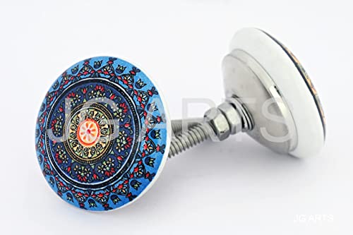 Jgarts 10 X Mix Vintage Look Flower Ceramic Knobs Door Handle Cabinet Drawer Cupboard Pull Mandala Xfer #TOP6