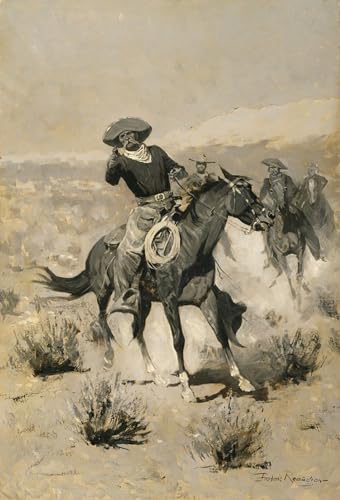 Tableaux célèbres Jours sur la chaîne : Poster d'art d'illustration Remington