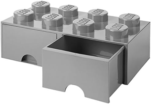 LEGO Stone Gray Brick Drawer 8, 50 x 25 x 18 cm