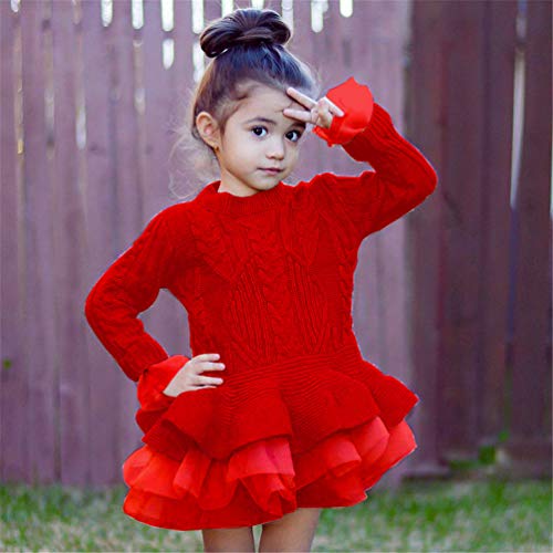 Image of FKKFYY Long Sleeve Fall Sweaters for Girls