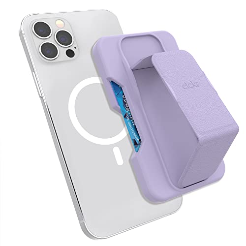 Evita Caídas con el Soporte MagSafe CLCKR y Cartera Tarjetera Color Morado