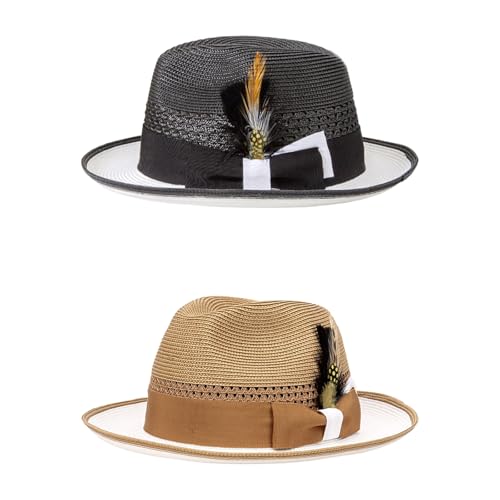 Chapeau de paille Panama réglable contre le vent de plage