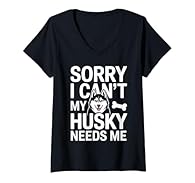You live by the rule that when your husky calls, you answer, and this funny Sorry I Cant My Husky Needs Me slogan shows it off every time you head out for a walk, meet other dog lovers, or hang out at the dog park with your favorite fluffy troublemak...