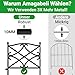 Amagabeli Garden Home 5PCS 60CM X 3M Beetzaun Metall Zaunelemente Dekorative Metall Gartenzäune Zaunelementen Gartenzaun Metall Zaun Garten Komplettset Zaun Metall Holz Draht Zäune Metall