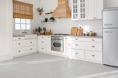 Baldosas autoadhesivas Decormat para pared y suelo PVC Mosaico gris 9 Piezas 30x30cm 3