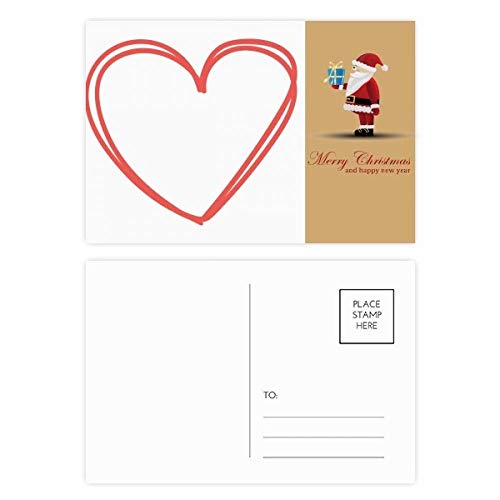 Cartes de remerciement avec cœur double lignes pour cadeaux de Saint-Valentin