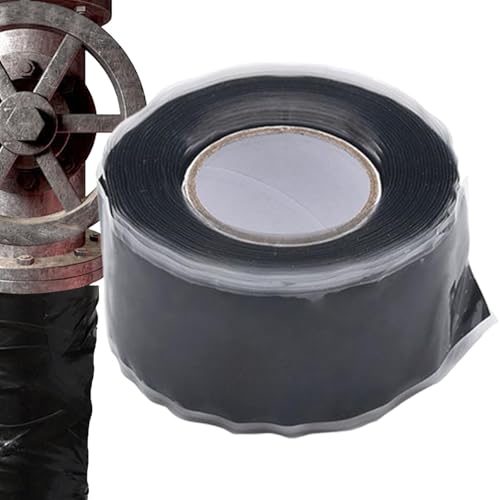 Cinta de silicona para tuberías, cinta de silicona para fugas de tuberías, cinta impermeable para tuberías de agua, cinta adhesiva aislante de silicona, cinta de goma de 1 pulgada x 5 pies para