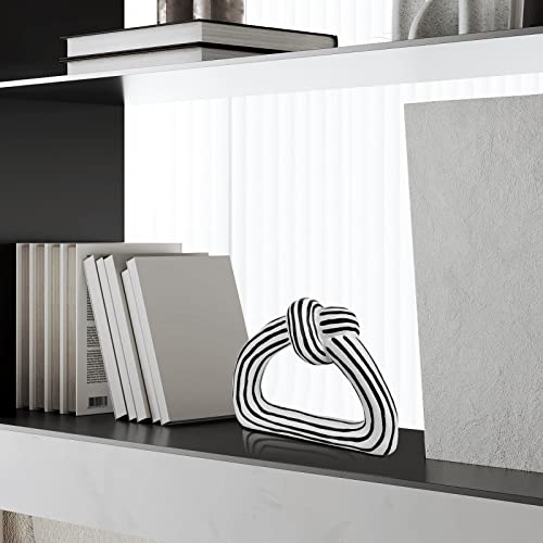 Fairybird White Home Decor Accents Knot Statue, Aesthetic Shelf Decor Accents For Living Room Accessories, Modern Coffee Table Decor, Abstract Sculptures Home Decorations For Bedroom Bookshelf #TOP2